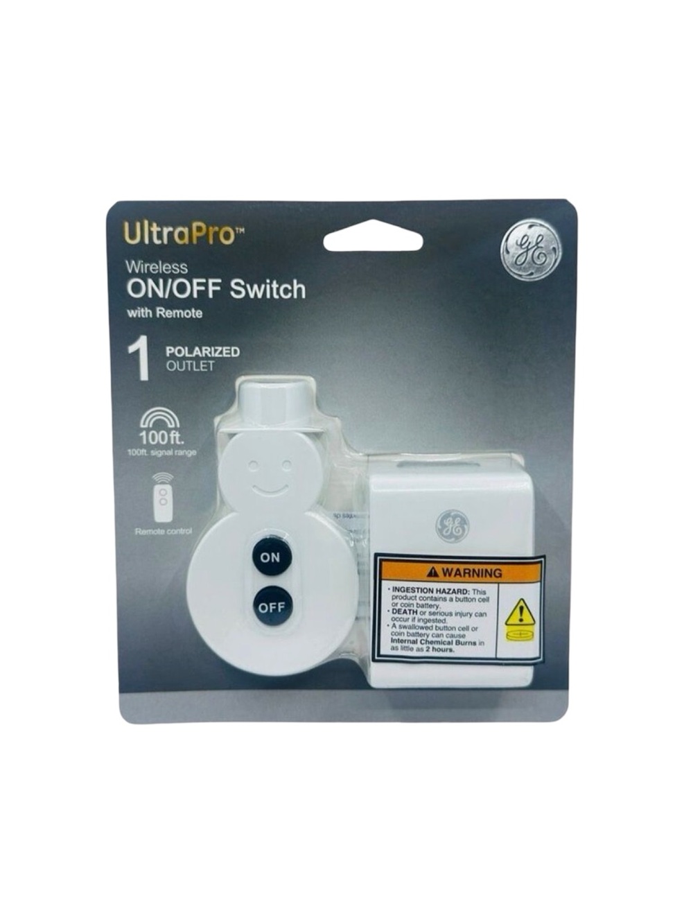 GE UltraPro Indoor Lighting Wireless ON/OFF Switch with Remote